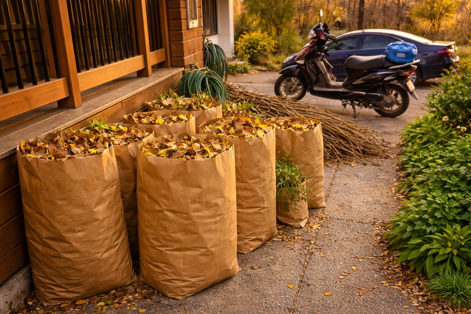 Spring garden cleanup in Toronto - clearing beds and preparing for the growing season